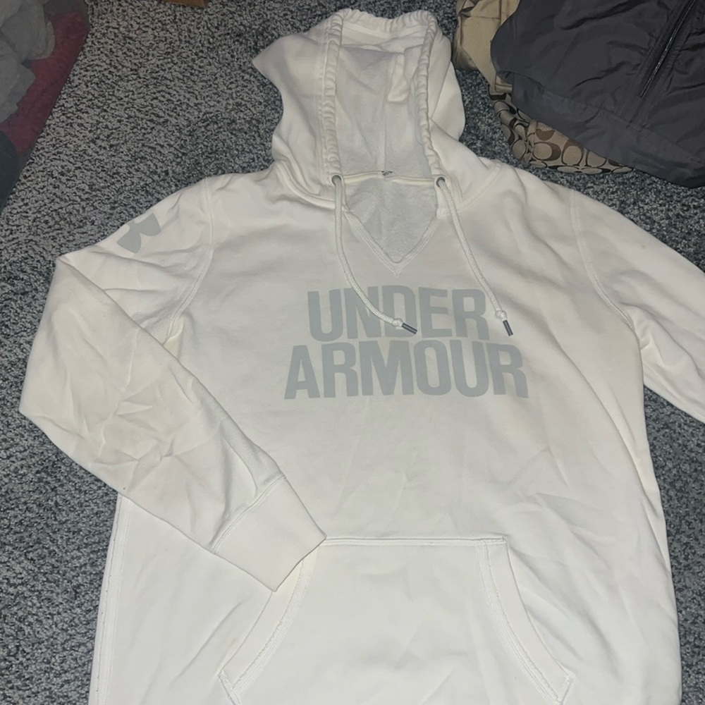White Under Armor Hoodie